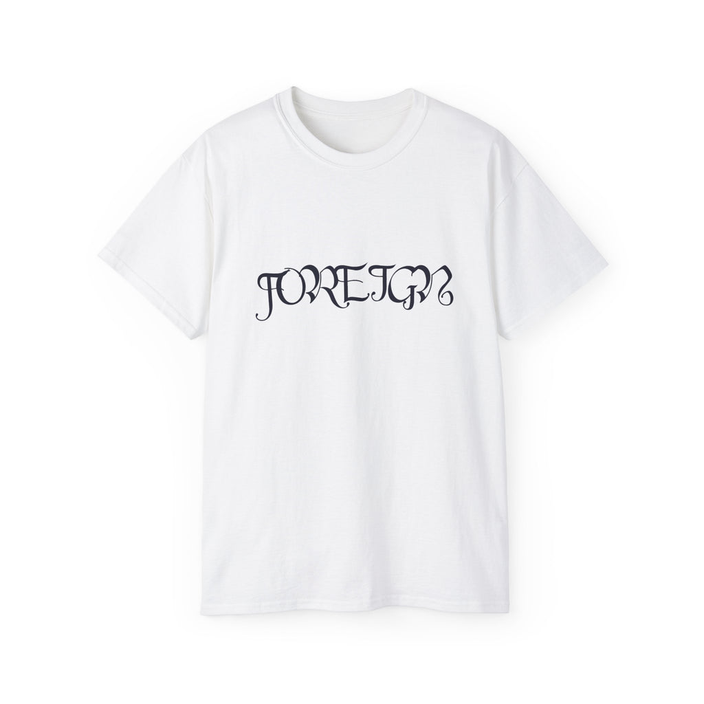 FOREIGN T‑Shirt Minimal Gothic Logo Tee