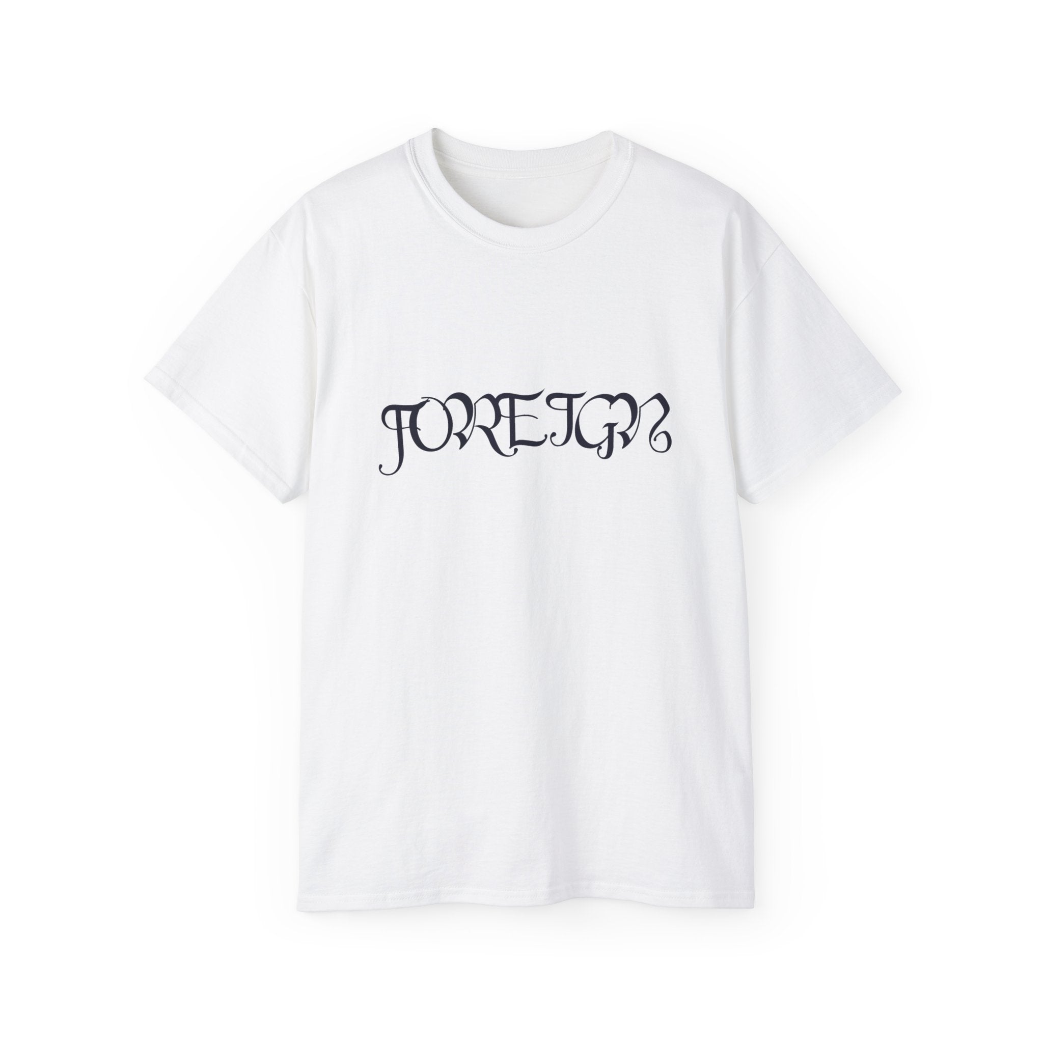 FOREIGN T‑Shirt Minimal Gothic Logo Tee