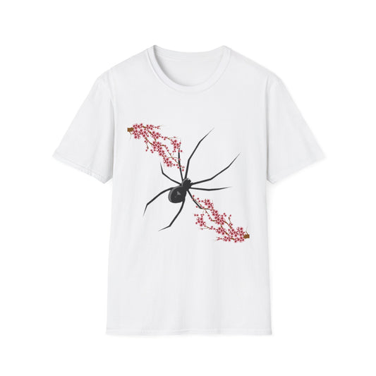 Black Widow & Cherry Blossom T-Shirt
